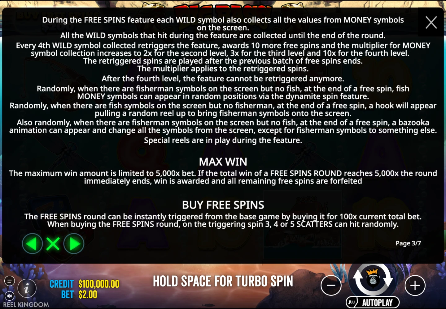 Another page of the original game information